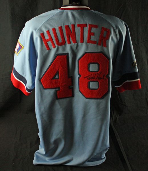 Torii Hunter Signed Minnesota Twins Vintage Style Jersey (JSA)