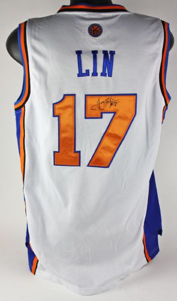 Jeremy Lin Signed New York Knicks Jersey