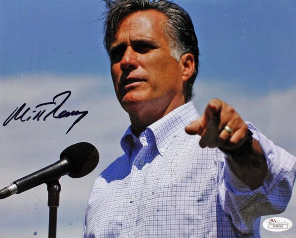 Lot Detail - Mitt Romney Signed 8