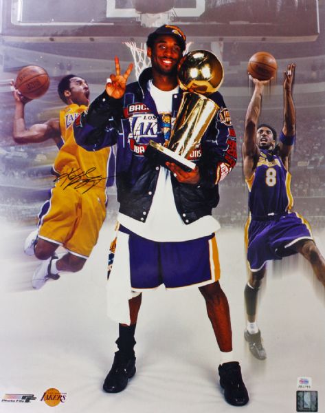 Kobe Bryant Signed 16" x 20" Color Photo with Rare Full Name Autograph (PSA/DNA)