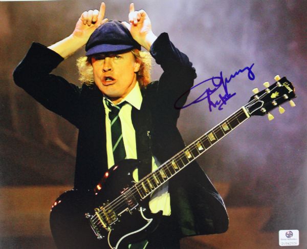 AC/DC: Angus Young Signed 8" x 10" Color Photo