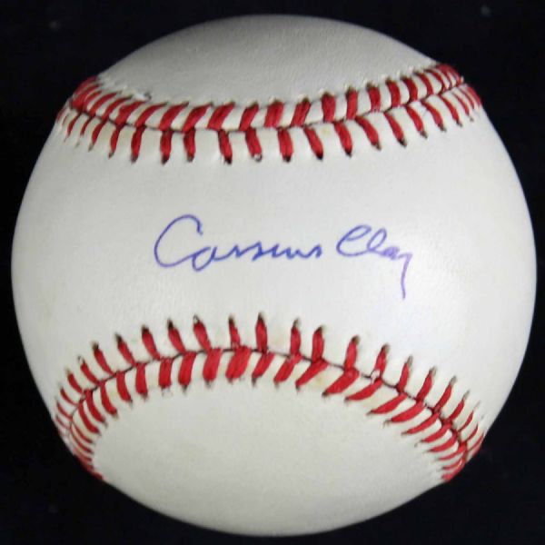Muhammad Ali Signed OAL Baseball with Rare "Cassius Clay" Autograph (JSA)