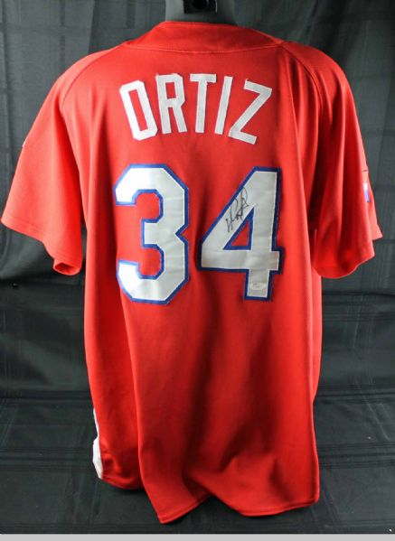 David Ortiz Signed Dominican Republic WBC Jersey (JSA)