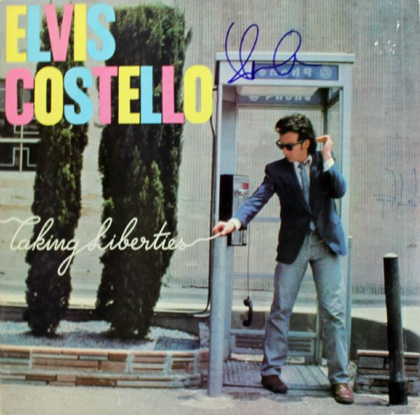 Elvis Costello Signed "Taking Liberties" LP (Roger Epperson/REAL)