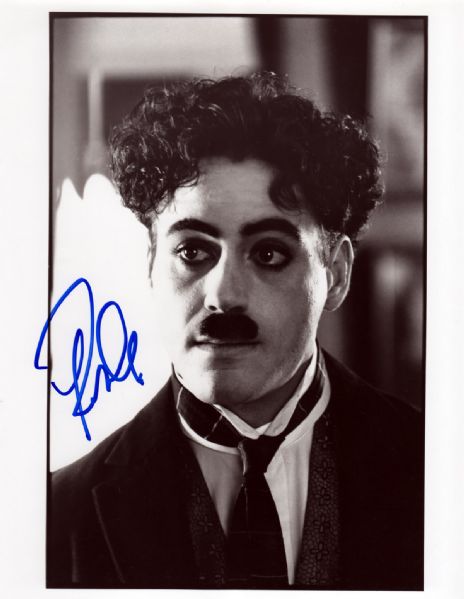 Robert Downey Jr. Signed 8" x 10" B&W Photo from "Chaplin"