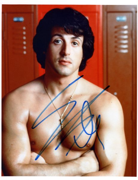 Sylvester Stallone Signed 8" x 10" Color Photo
