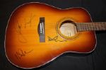 Pink Floyd Ultra Rare Group Signed Acoustic Guitar (3 Sigs)(PSA/DNA)