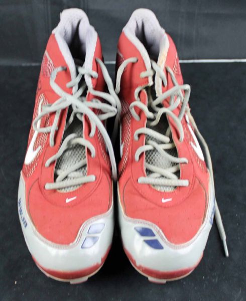 Albert Pujols c.2007-08 Game Worn & Signed Custom Baseball Cleats from Manny Motas Collection (PSA/DNA)