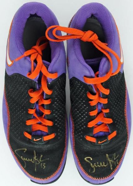 Steve Nash 2007-08 Game Used & Signed Nike Sneakers (Worn during Jan. 08 L.A. Trip)(PSA/DNA)