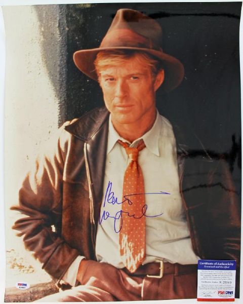 Robert Redford Signed 16" x 20" Color Photo from "The Natural" (PSA/DNA)