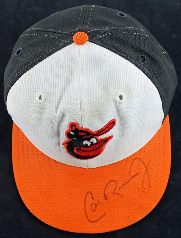 Cal Ripken Jr. Signed Vintage 1980's Baltimore Orioles Game Model Hat JSA  COA