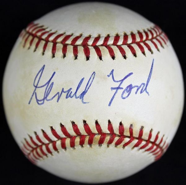 President Gerald R. Ford Signed OAL Baseball (PSA/DNA)
