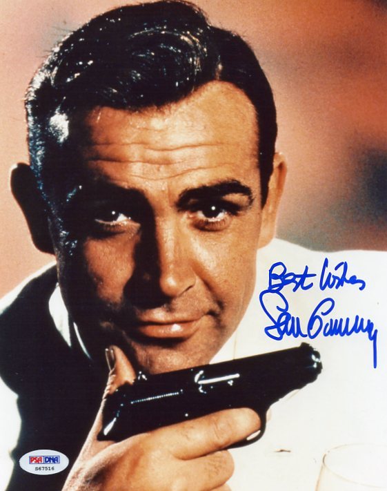 Lot Detail - Sean Connery Superb Signed James Bond 8
