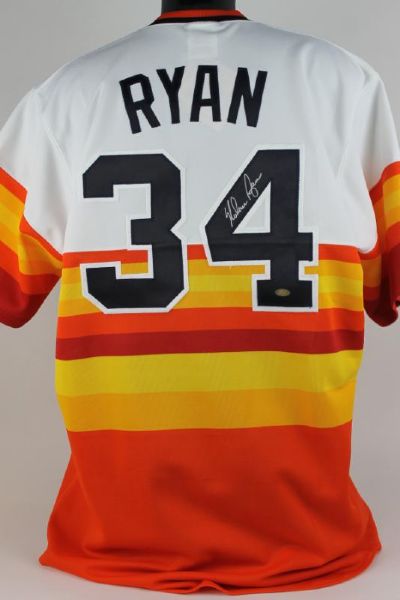 Nolan Ryan Signed Houston Astros Signed Jersey (Ryan Holo)