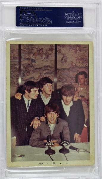 The Beatles: ULTRA RARE Original Candid 3.5" x 5" Photo Signed by John, Paul, George and Jimmie Nicol! (c.June 1964)(Epperson/REAL & PSA/DNA Encapsulated)