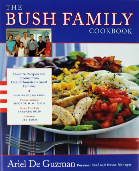George & Barbara Bush Signed Cookbook (JSA)