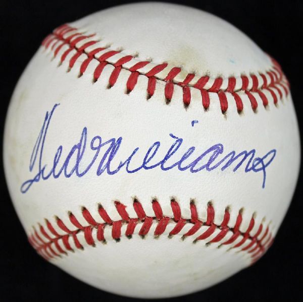 Ted Williams Impressive Signed OAL Baseball (JSA)