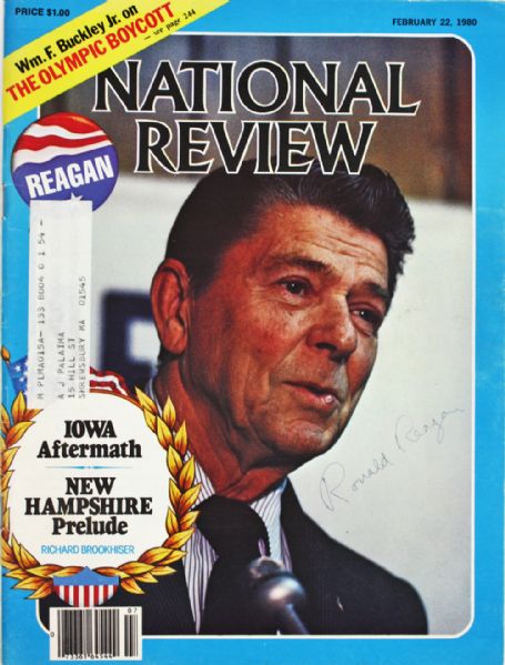 Ronald Reagan Signed Feb. 1980 National Review Magazine (JSA)