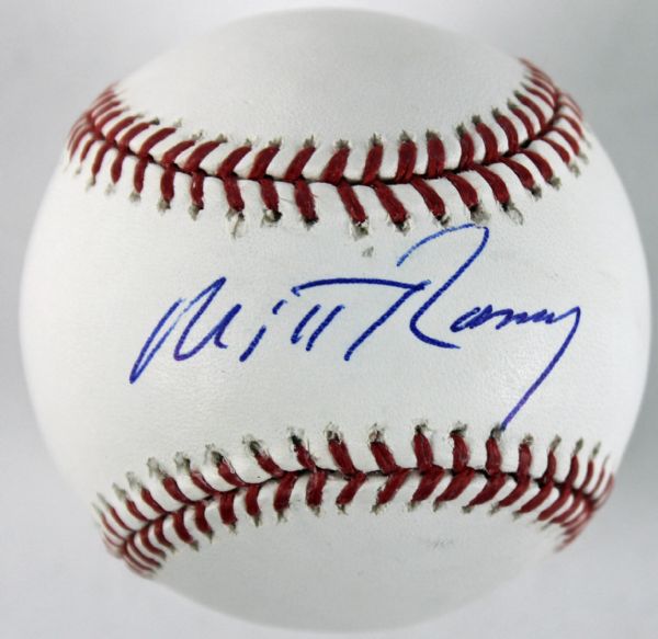 Mitt Romney Signed Mint 9 Graded OML Baseball (PSA/DNA)