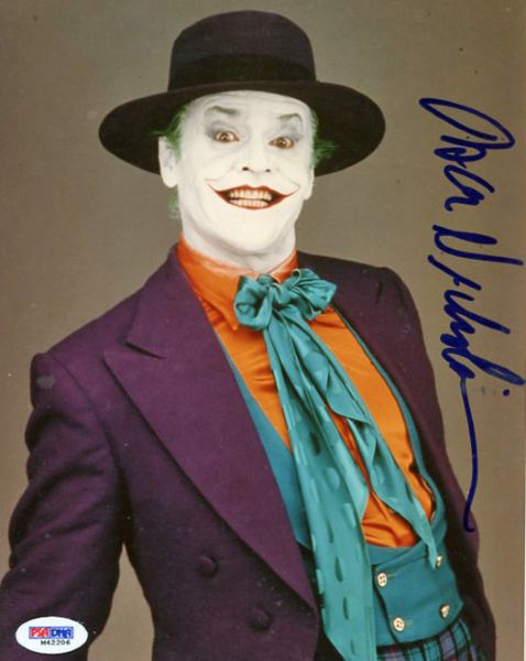Jack Nicholson Signed 8" x 10" Color Photo as "The Joker" (PSA/DNA)