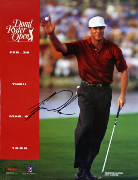 Early Tiger Woods Doral Ryder Open Signed Program (JSA)