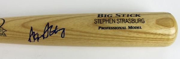 Steven Strasburg Signed Big Stick Model Bat (JSA)
