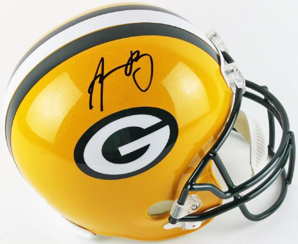Aaron Rodgers Signed Green Bay Packers Full Sized Helmet (JSA)