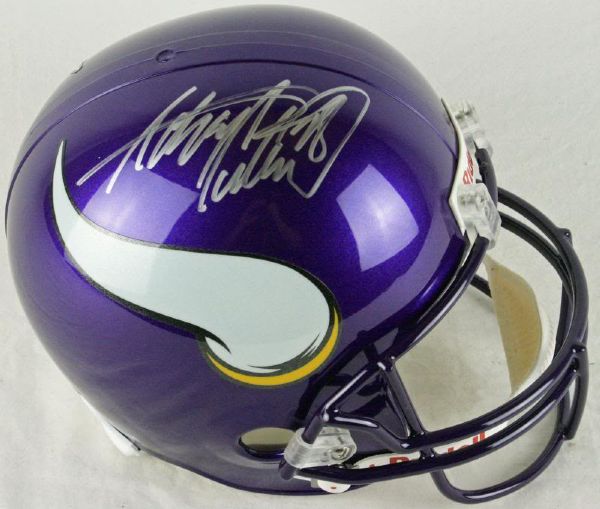 Adrian Peterson Signed Minnesota Vikings Full Sized Football Helmet (JSA)