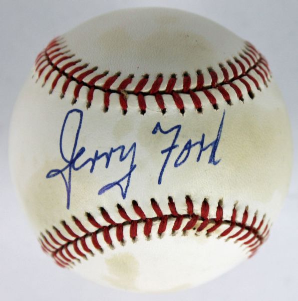 President Gerald R. Ford Signed OAL Baseball (JSA)