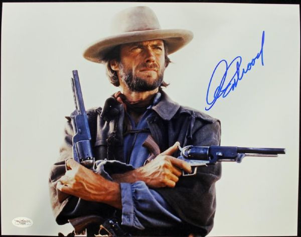 Clint Eastwood Signed 11" x 14" Color Western Photograph (JSA)