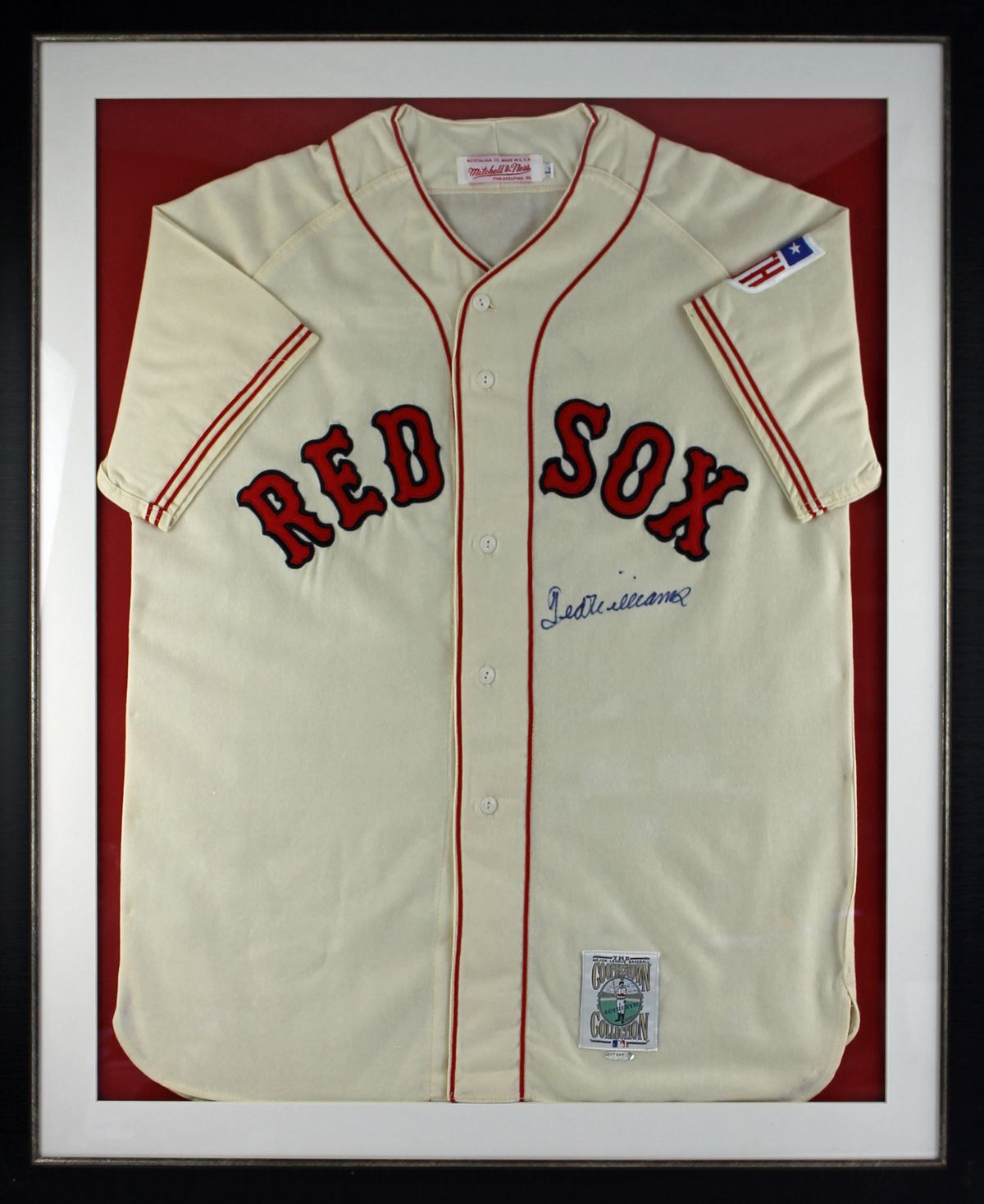 ted williams autographed jersey