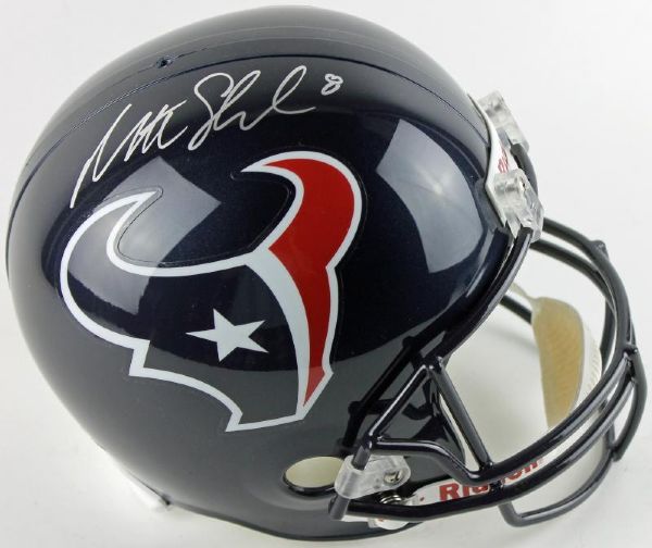 Matt Schaub Signed Houston Texans Full Sized Helmet (JSA)