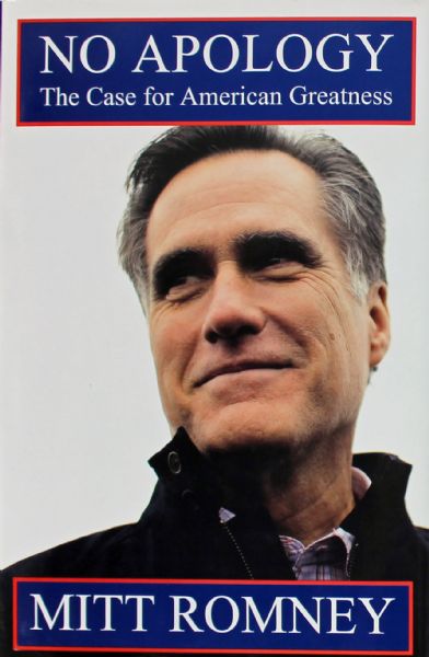 Mitt Romney Signed 1st Edition Hardcover Book: "No Apology" (JSA)