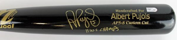 Albert Pujols Signed Marucci Personal AP-5 Custom Bat with "11 WS Champs" Inscription (MLB Hologram)