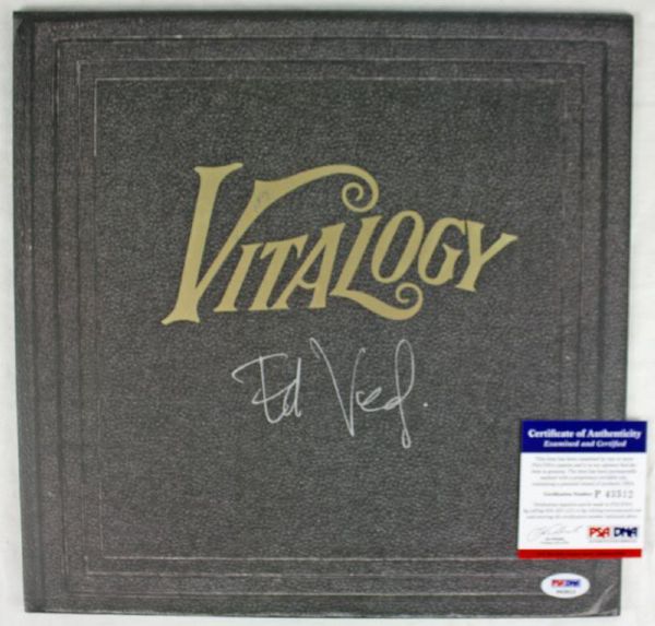 Pearl Jam: Eddie Vedder Signed Record Album - "Vitalogy" (PSA/DNA)