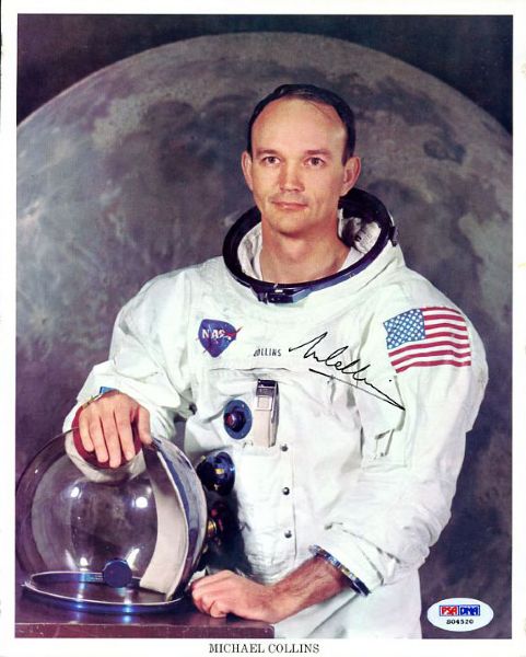 Apollo 11: Michael Collins Signed 8" x 10" NASA Photograph (PSA/DNA)