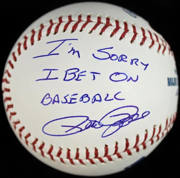Pete Rose Signed OML Baseball with "Apology" Inscription (PSA/DNA)