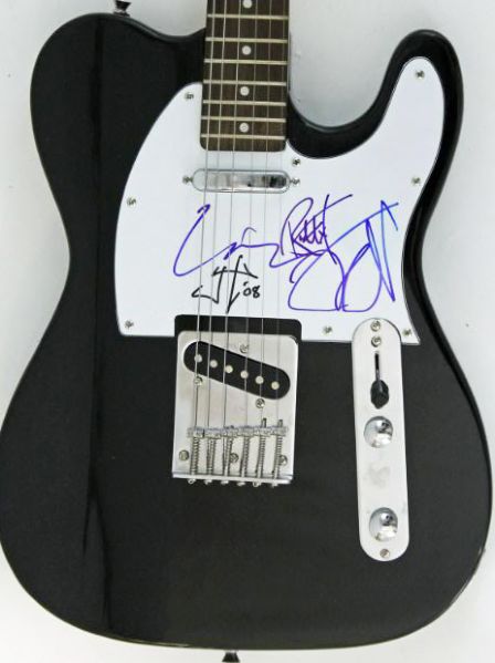 Metallica Group Signed Telecaster Style Guitar (Current Lineup)(PSA/DNA)