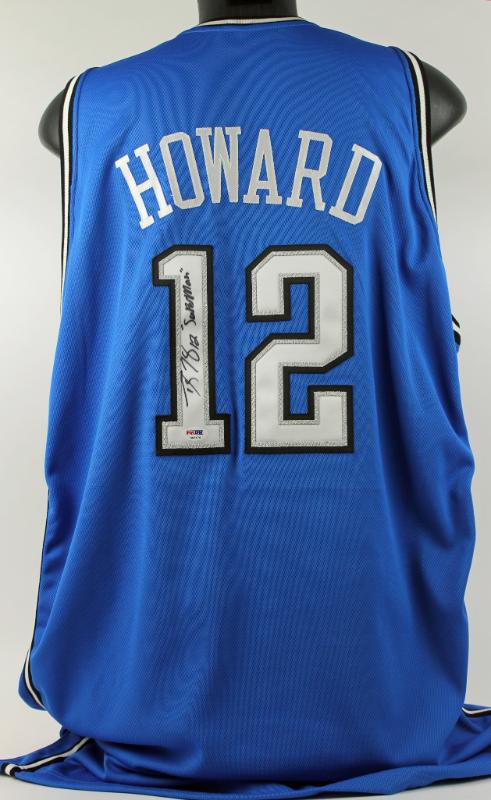 Orlando Magic Dwight Howard Fanatics Authentic #12 Blue and Silver