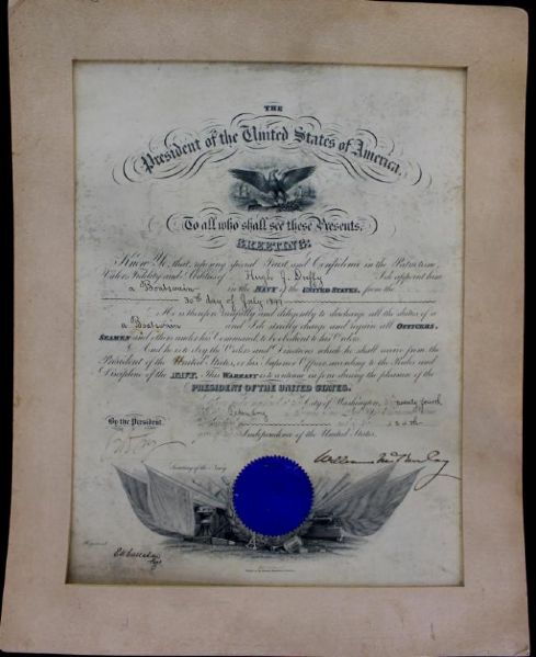 William McKinley Signed Presidential Document (PSA/DNA)