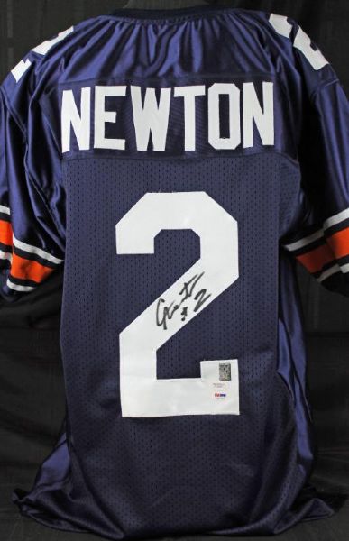 Cam Newton Signed Aurburn Jersey (PSA/DNA, JSA, Newton)