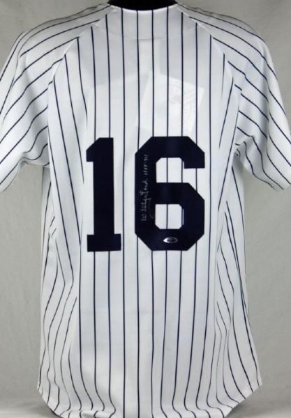 Whitey Ford Signed & Inscribed "HOF 74" Yankees Jersey (PSA/DNA,Tri-Star)