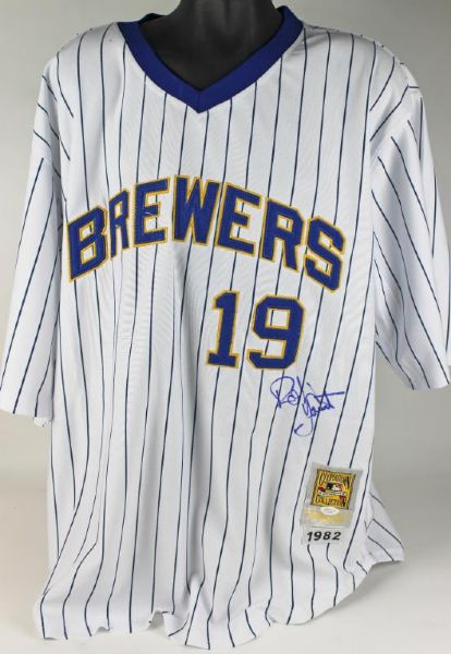Robert Yount Signed Cooperstown Collection Jersey (JSA)