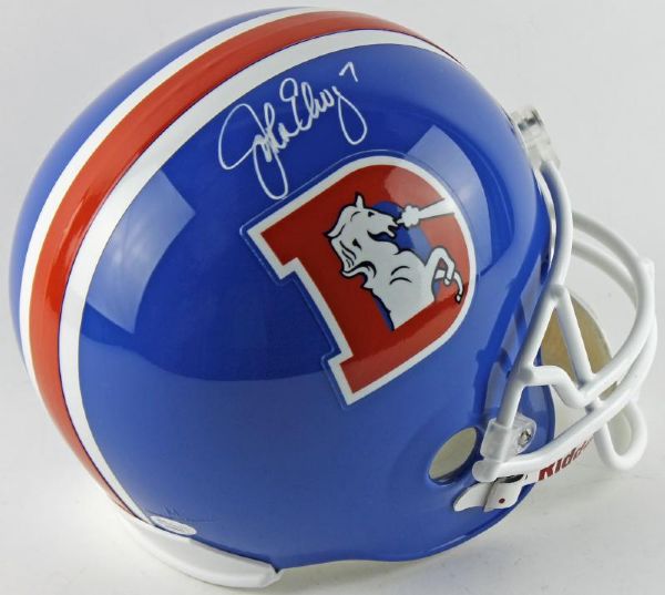 John Elway Signed Broncos Pro-Style Full Size Helmet (PSA/DNA, JSA)