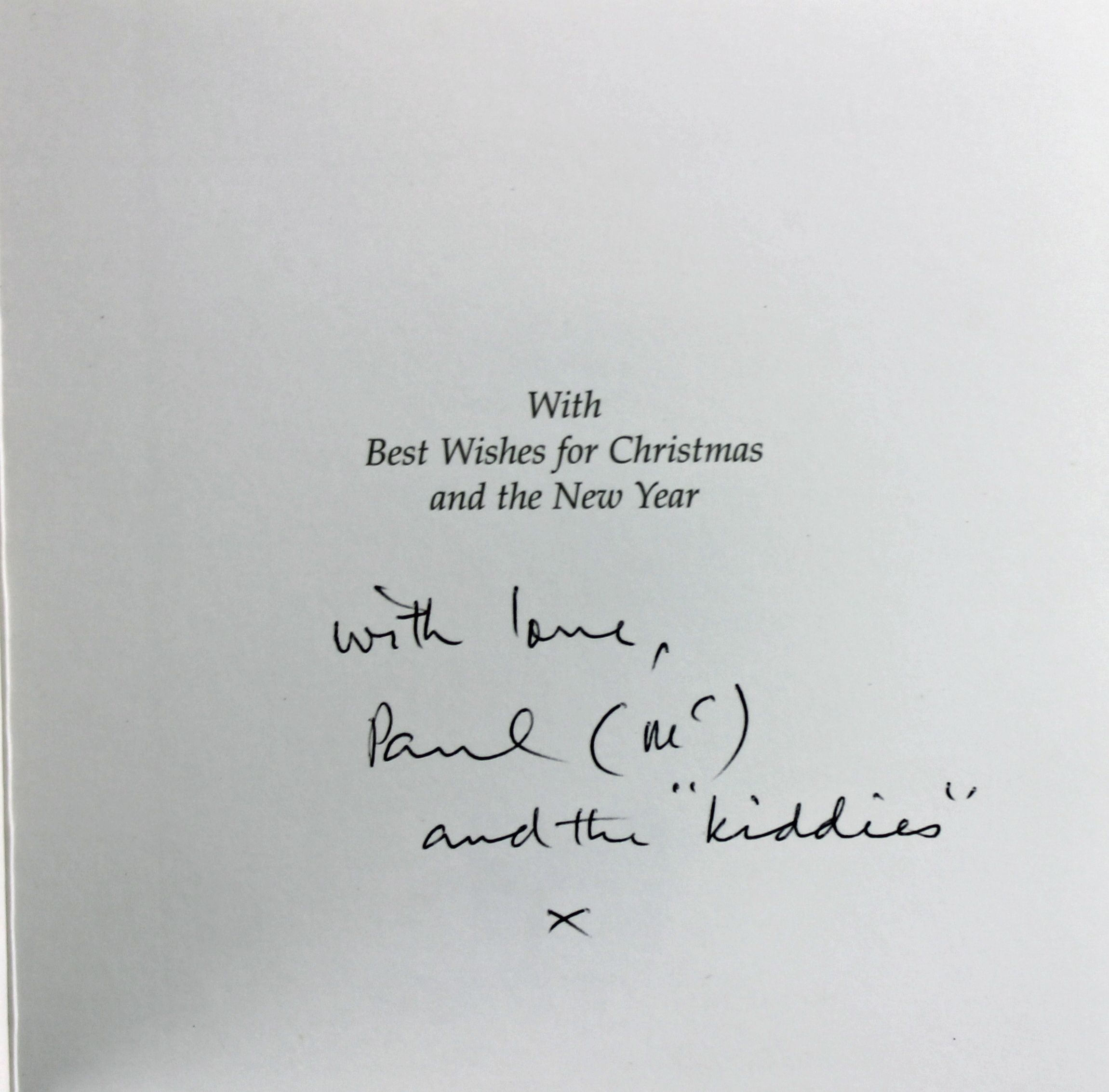 Lot Detail - The Beatles: Paul McCartney Handwritten & Signed Personal ...