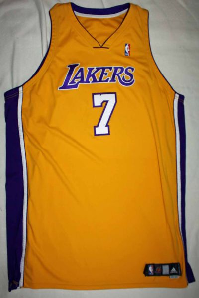 2006-07 Lamar Odom Game Worn L.A. Lakers Jersey (Grey Flannel)