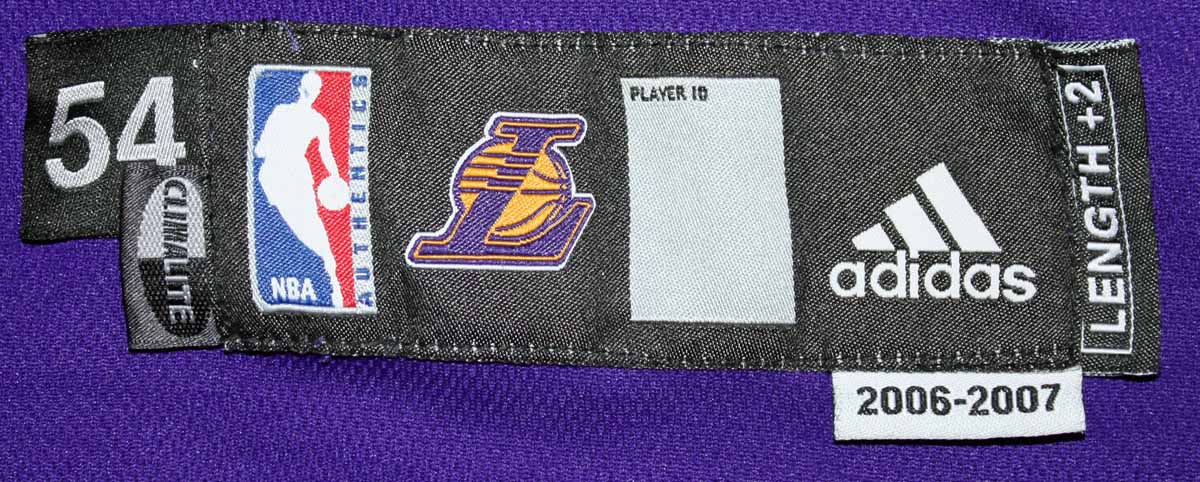 Lot Detail - 2006-07 KOBE BRYANT LOS ANGELES LAKERS GAME WORN HOME