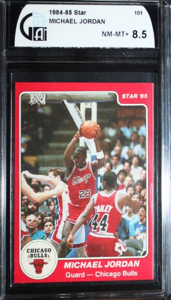 1984-85 Star Michael Jordan #101 Global Graded 8.5 NM-MT+ (MJs Rarest Rookie!)