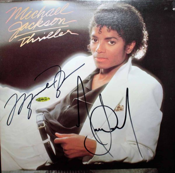 Michael Jordan & Michael Jackson Rare Dual Signed "Thriller" Album (UDA & JSA)
