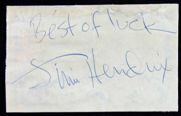 Jimi Hendrix Signed & Inscribed Sheet (Epperson/REAL)